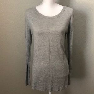 Gray long sleeve top
